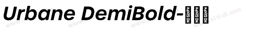 Urbane DemiBold字体转换